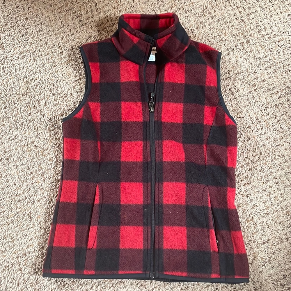Fleece zip up vest